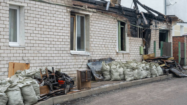 Professional Soot Cleanup technician working in Great Falls, VA